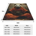 thumbnail image 3 of Pofeuu Jungle Meditating Panda Print Ultra-Soft Micro Fleece Blanket,for Bed Or Sofa,All Season Throw Blankets Flannel Blanket-40"x30", 3 of 7