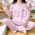 thumbnail image 1 of Maternity Nursing Pajama Set with Easy Access Nursing Cotton Polyester Contrast Print, 1 of 10