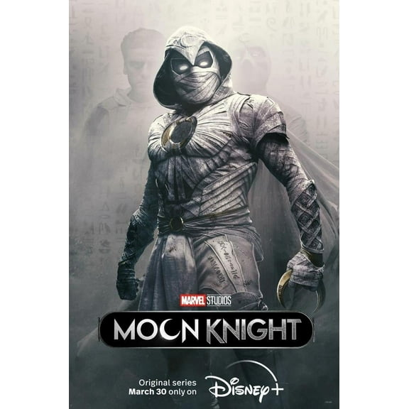 Moon Knight Movie Poster Quality Glossy Print Photo Wall Art Oscar Isaac Ethan Hawke Disney Marvel Size Size 16x20 Inches