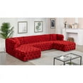 thumbnail image 2 of Meridian Furniture Coco Red Velvet 3pc. Sectional, 2 of 4
