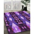 thumbnail image 2 of Ahgly Company Indoor Rectangle Patterned Tyrian Purple Area Rugs, 7' x 9', 2 of 6