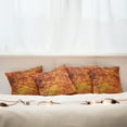 thumbnail image 7 of Ambesonne Orange Throw Pillow Cover 4 Pack, Vintage Mosaic Grunge, 24", Orange Mustard, 7 of 7