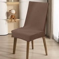 thumbnail image 1 of Feltree Solid Color Brushed High Elastic Chair Cover - Soft, Waterproof & Dirt-Resistant Slipcover for Dining Chairs, Universal Fit 16-24 Inch, Machine Washable, 1 of 7