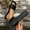 Black, variant on Women's Slip on Sandals Boho Cute Dressy Square Toe Summer Slides Flat Shoes Brown 5.5(36)