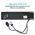 thumbnail image 5 of Scian Aneroid Sphygmomanometer and Dual Head Stethoscope Set with Blood Pressure Cuff 8.7”-16.5” in Carrying Bag for Doctos Nurses Senior Home Use (Black), 5 of 8