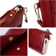 thumbnail image 4 of Women's Genuine Leather Wristlet Handbags Envelope Style Cell Phone Purse Card Holder Clutch Wallet, 4 of 6