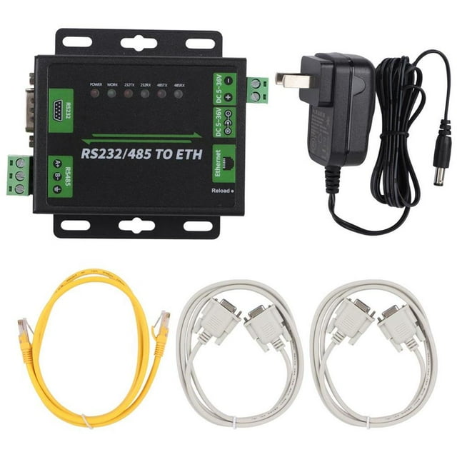 Convertidor Industrial Rs232/Rs485 A Ethernet Puertos Seriales Duales De Alta Velocidad (Enchufe De Ee. Uu. 100-240V) Monstrate EL006788-00