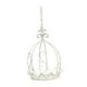 thumbnail image 5 of Soporte para maceta colgante con forma de corona para decoración de jardín, soporte para flores, resistente y elegante para Blanco, 5 of 9