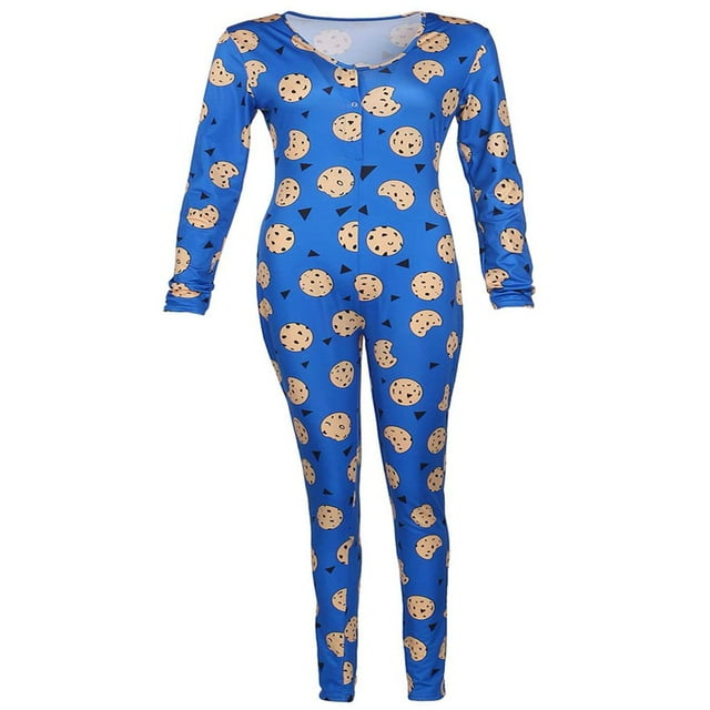 Pyjama une Pièce pour Femmes Imprimé Dessins Animés Combinaison
