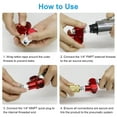 thumbnail image 6 of NATEFEMIN 1/4” NPT Aluminum Swivel Air Hose Fittings 360 Degree Connectors For Air Tools Ratchet Impact Rivet Guns Red, 6 of 9