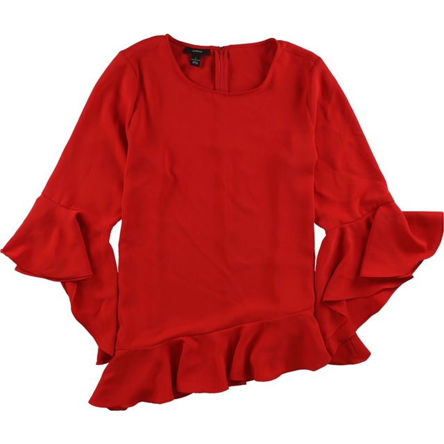 Blusa asimétrica Alfani de punto para mujer roja extragrande