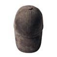 thumbnail image 3 of Lukkizara Genuine Leather Baseball Cap Adjustable Strap Plain Real Lambskin Leather Hat Sports Visor (Genuine Leather, Brown), 3 of 7
