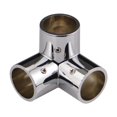 thumbnail image 1 of Conector de tubo redondo, montaje de tubo, bricolaje, práctico, de metal para montaje de tubos de 1 pulgada y 25 mm 3 vías, 1 of 9