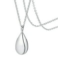 thumbnail image 2 of Colgante de , , colgante de cremación, joyería de ceniza de acero inoxidable a la moda, soporte de gota de lágrima de agua, colgante de gota Plata Fernando Collar con colgante de urna, 2 of 8