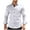 White, variant on HomeDM Men's Button Down Dress Shirts, Long Sleeve Slim Fit Work Shirt with Pocket, Solid Color, Green