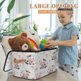 thumbnail image 4 of CURLYOOT Cows Pink Spring Floral Storage Bins with Lid, Decorative Fabric Closet Boxes with Lids, Foldable Storage Baskets Shelves Container Organizers for Bedroom, Living Room, Dorm, 4 of 8