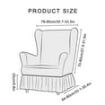 thumbnail image 3 of Wing Back Chair Covers for Dining Room Chair Wingbacks Textured Chair Protectors with Pleated Skirt for Chair, 3 of 8