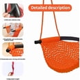 thumbnail image 2 of Hand-Knitting Toddler Swing, Swing Seat for Kids with Adjustable Ropes, Little tikes Swings Set, for Outdoor Indoor, Playground, Backyard (Orange), 2 of 14