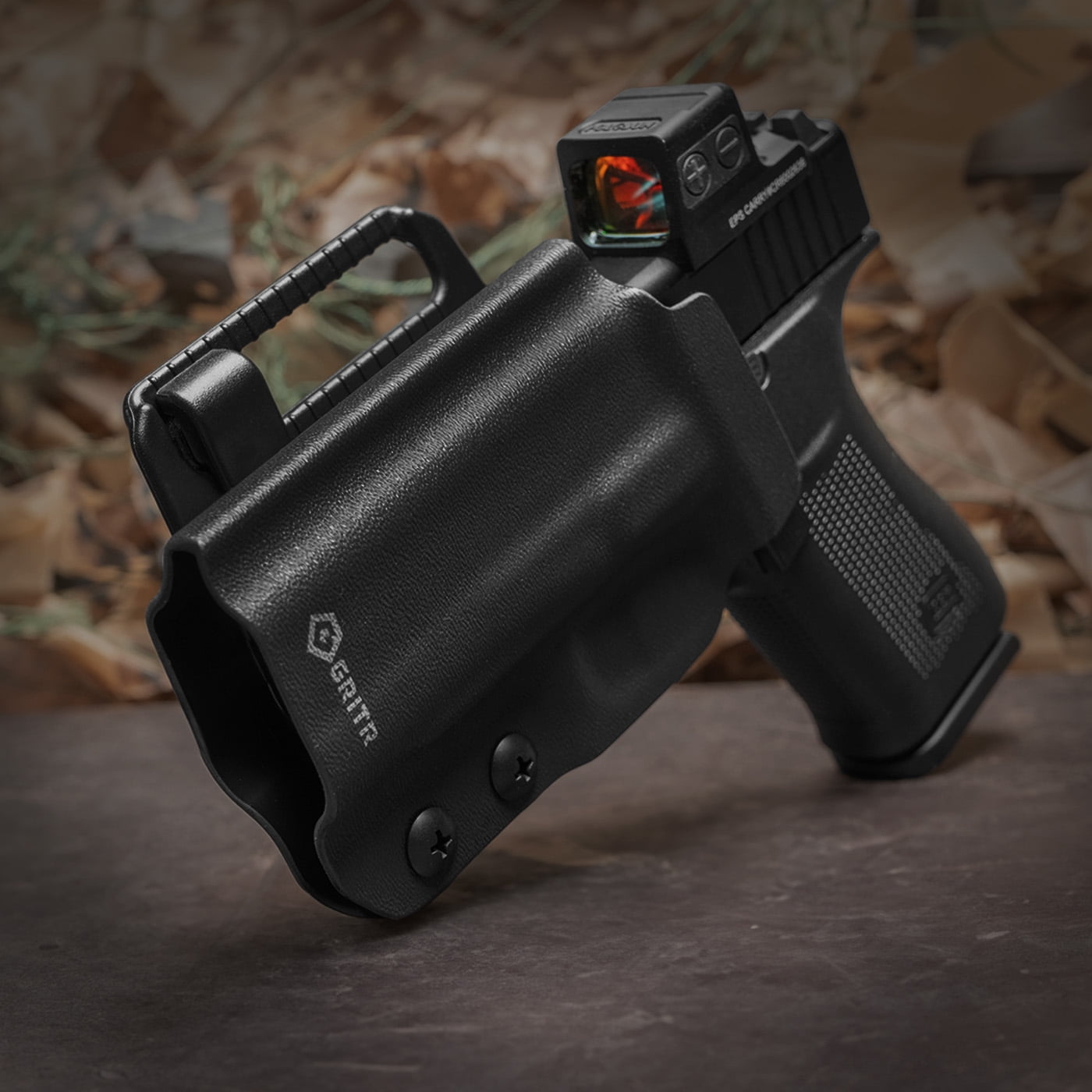 GRITR OWB Kydex Left Hand Holster Fits Glock 43X