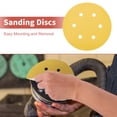 thumbnail image 2 of Unique Bargains 6 Inch 6 Hole Sanding Discs Round Hook and Loop Sandpaper 600 Grits - 50 PCS, 2 of 8