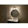 thumbnail image 5 of Kichler Calleigh 26" 3 Light Brushed Nickel Vanity Light with Satin Etched Glass Shades, 5 of 7
