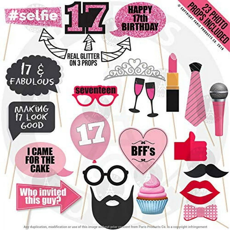 17th Birthday Gifts for Girls, 17th Birthday Decorations Party