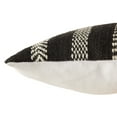 thumbnail image 3 of Vibe by Jaipur Living Papyrus Striped Black Ivory Indoor Outdoor Lumbar Pillow 13X21 inch 13"X21", 3 of 4