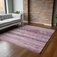 thumbnail image 6 of Addison Rugs Mayfield Washable Transitional Tribal, Diamond Pink Rectangle Rug, 8' x 10', 6 of 6