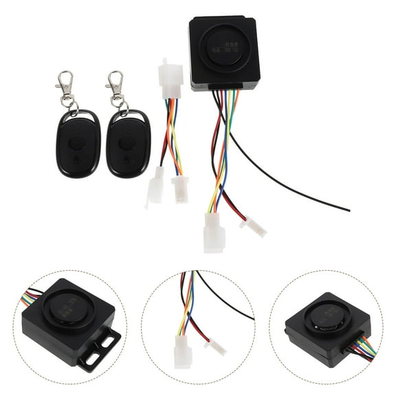 LOLIPPYY Multifunctional Motorcycle Security Alarm Lock with Remote Control for Urban and Off-Road Use, 1 Set