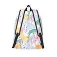 thumbnail image 3 of Naloa Zebra Colourful Print Durable Canvas College Rucksack,Laptop Excursion Backpack,Travel Notebook School Backpack,Bookbag For Men Women, 3 of 5