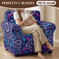 thumbnail image 4 of CHAQLIN Mandala Pattern Couch Covers 2 Piece Individual Cushion Cover Elastane Armchair Covers Set with Washable for Living Room, 4 of 8