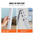 thumbnail image 5 of KFFKFF Aluminum Measuring Rod, 14-Foot Telescopic Survey Tool with 6 Sections, Double-Sided Scale in 1/10 ft, Leveling Stick with Bubble Level and Carrying Bag for Construction and Flooring, 5 of 9
