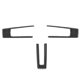 thumbnail image 2 of Accesorio para el interior del coche, 3 piezas de fibra de carbono para el volante, cubierta decorativa para el volante, calcomanía para el volante diseñada para durar, 2 of 9