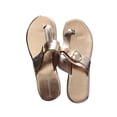 thumbnail image 4 of Sandalias de color sólido a la moda para mujer, chanclas de verano, zapatillas de tacón plano, zapatos informales Wmkox8yii  ytu700, 4 of 5