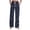 Navy, variant on Women's Heart Print Drawstring Relaxed Fit Pants, Soft Stretch Wide Leg Trousers with Pockets, Casual Comfortable Bottoms for Home and Everyday Wear