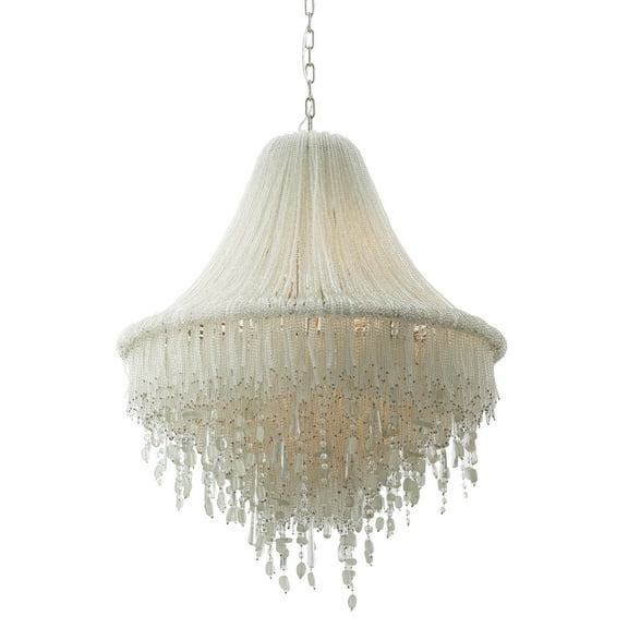 Metropolitan N1517 Crystal Reign 7 Light 29" Wide Pendant - Nickel