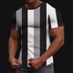 thumbnail image 5 of Ceisia Men's Summer Casual Slim Fit Crew Neck Short Sleeve T-Shirt Multi-Color Vertical Striped Waffle Knit Stretch Fabric Black S Gifts, 5 of 6