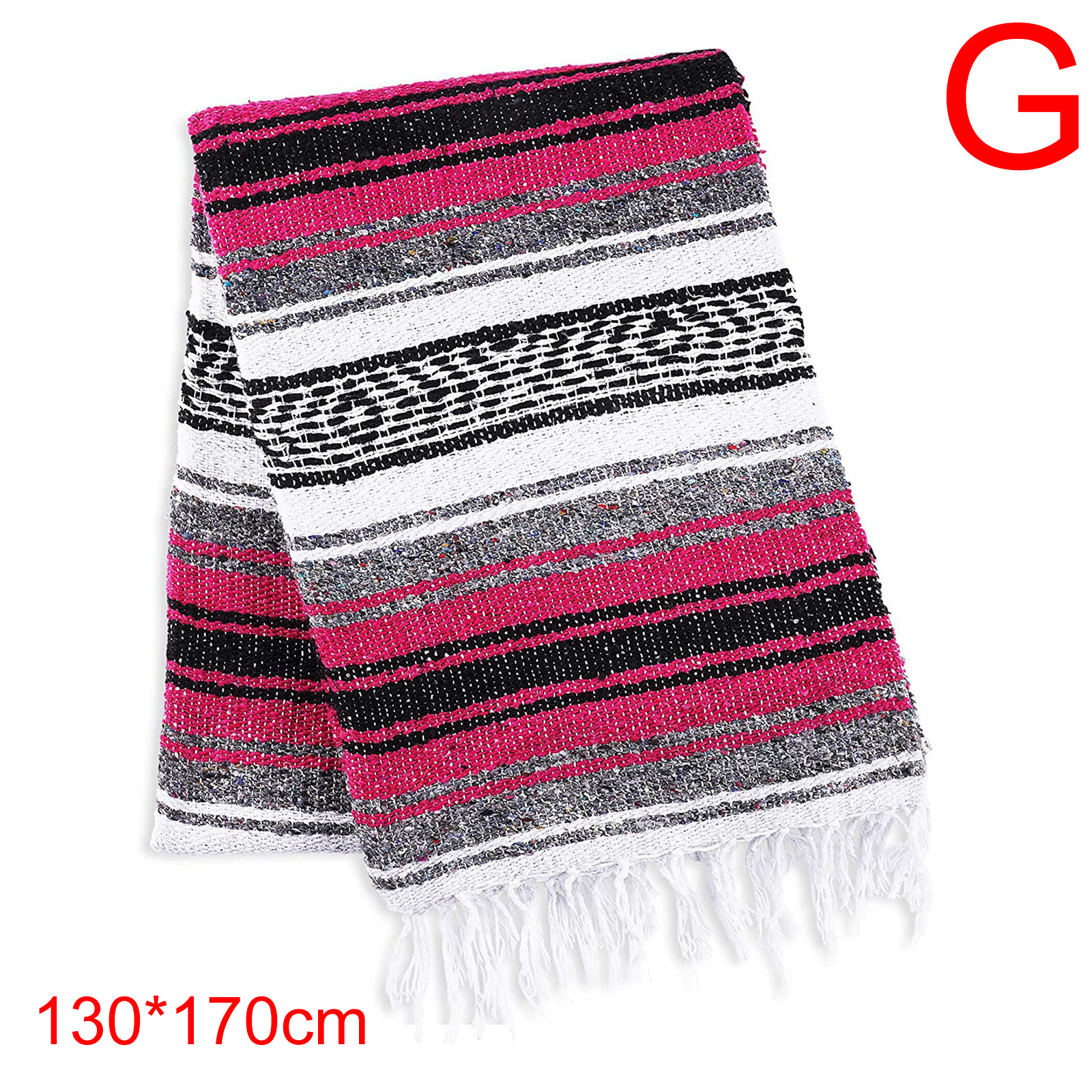 Handcrafted Mexican Blankets Artisanal Handwoven Serape Blanket Beach