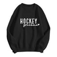 thumbnail image 4 of Hockey Grandma Sweatshirt for Women Casual Letter Printed Crewneck Pullover Tops Sweater Long Sleeve Game Day Workout Shirts Gift for Grandma 2025 Black XL, 4 of 4