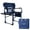 Blue, variant on SUNNYFEEL Camping Directors Chair Aluminum Oversized Portable Folding Chair with Side Pocket and Adjustable Side Table for Beach, Fishing, Trip, Picnic, Lawn, Concert Outdoor Foldable Camp Chairs