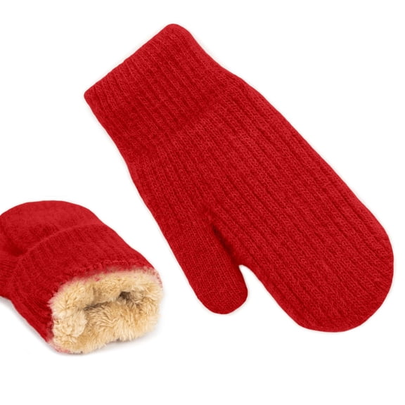 Women Gloves Soft Mittens for Winter Warm Lined Thermal Cold Weather Cozy Fuzzy Thick Hand for Outdoor Activities