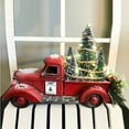 thumbnail image 3 of Decoración Navideña Casa De Campo Camioneta Roja Vintage Con Árboles De Navidad Para El Hogar Mesa Vacaciones Decoraciones Navideñas Suministros matsuzay  HA039359-00, 3 of 6