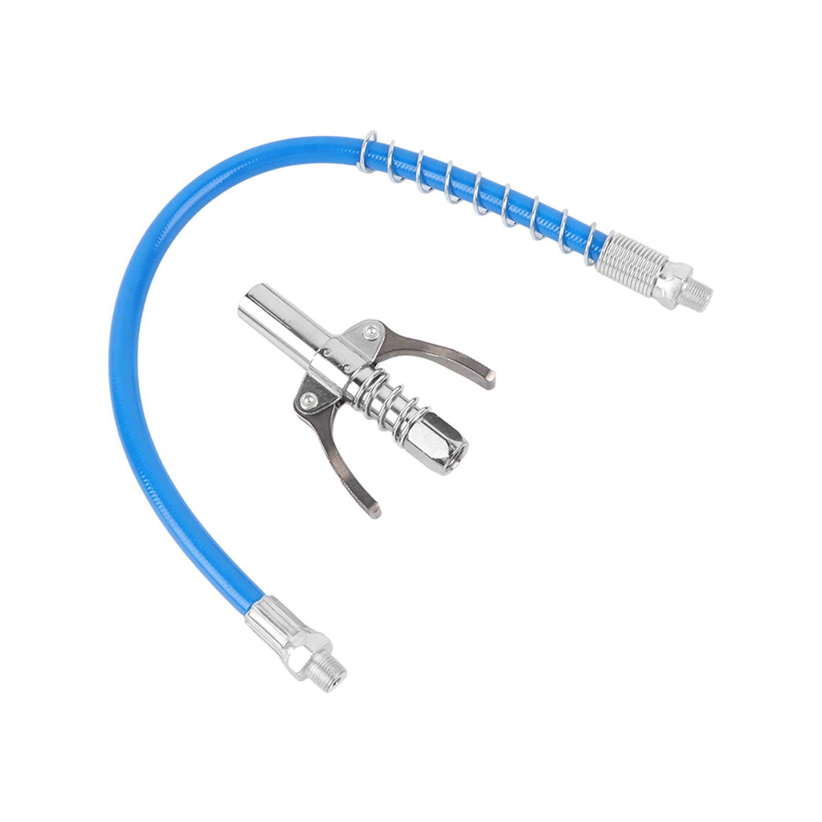 Grease Gun Coupler with 40CM Hose Lock Type High Pressure Double Handle Lubriing Gun Nozzle Tip