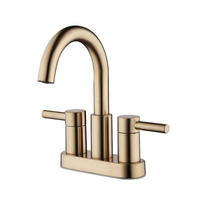 Jacuzzi Duncan Brushed Bronze 2handle 4in Centerset WaterSense Bathroom Sink Faucet with Drain