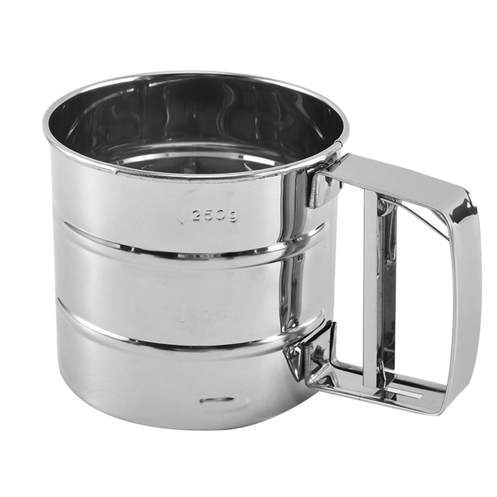 Happon 1 Pack Flour Sifter Handheld Stainless Steel Powder Sieve Cup