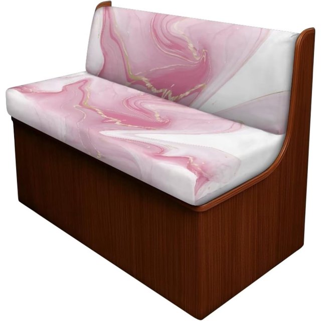 Marble Print Rv Dinette Cushion Covers Portable Rv Slipcover Couch Cushion Cover Sofa Furniture Covers with Elastic Bottom for Camper Rv Accessories