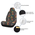 thumbnail image 4 of Uemuo Berries and Flowers Pattern Car Seat Covers for Front Seats Waterproof Seat Covers for Cars, Universal Auto Front Seats Protector Fits for Car-2 PCS, 4 of 6
