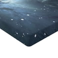 thumbnail image 2 of Ambesonne Constellation Fitted Sheet, Infinite Space, Full Size, Pale Blue Black White, 2 of 3