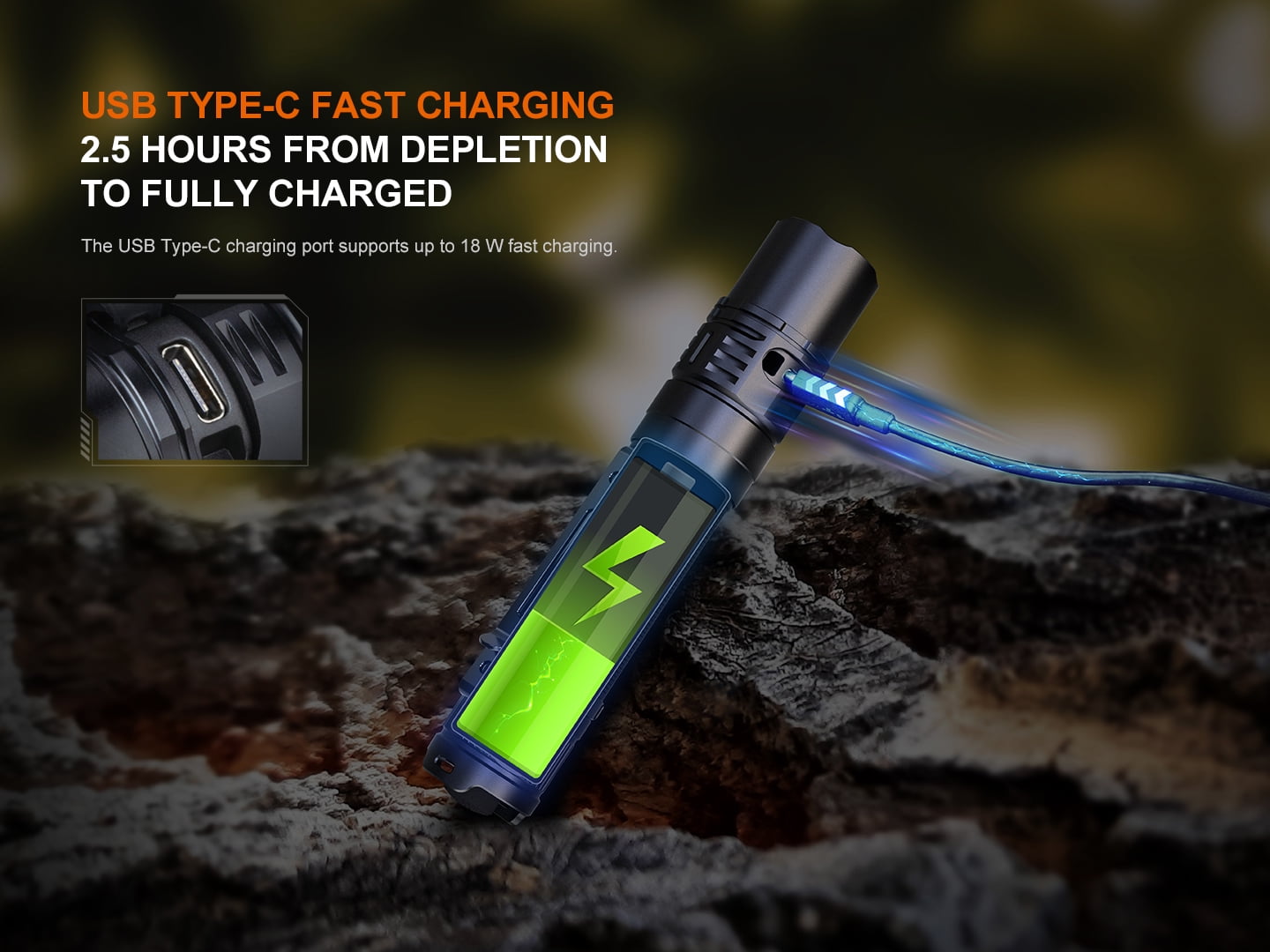 Fenix PD36R V2.0 1700 Lumen Rechargeable Tactical Flashlight + LumenTac Organizer
