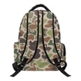 thumbnail image 2 of HUISEFOR Duck Camo School Backpack for Kids 17 Inch School Bag Backpack for School, Lightweight Flap Backpack with Side Pockets Waterproof Shoulder Bookbag Ages 6-12 Back to School, 2 of 7